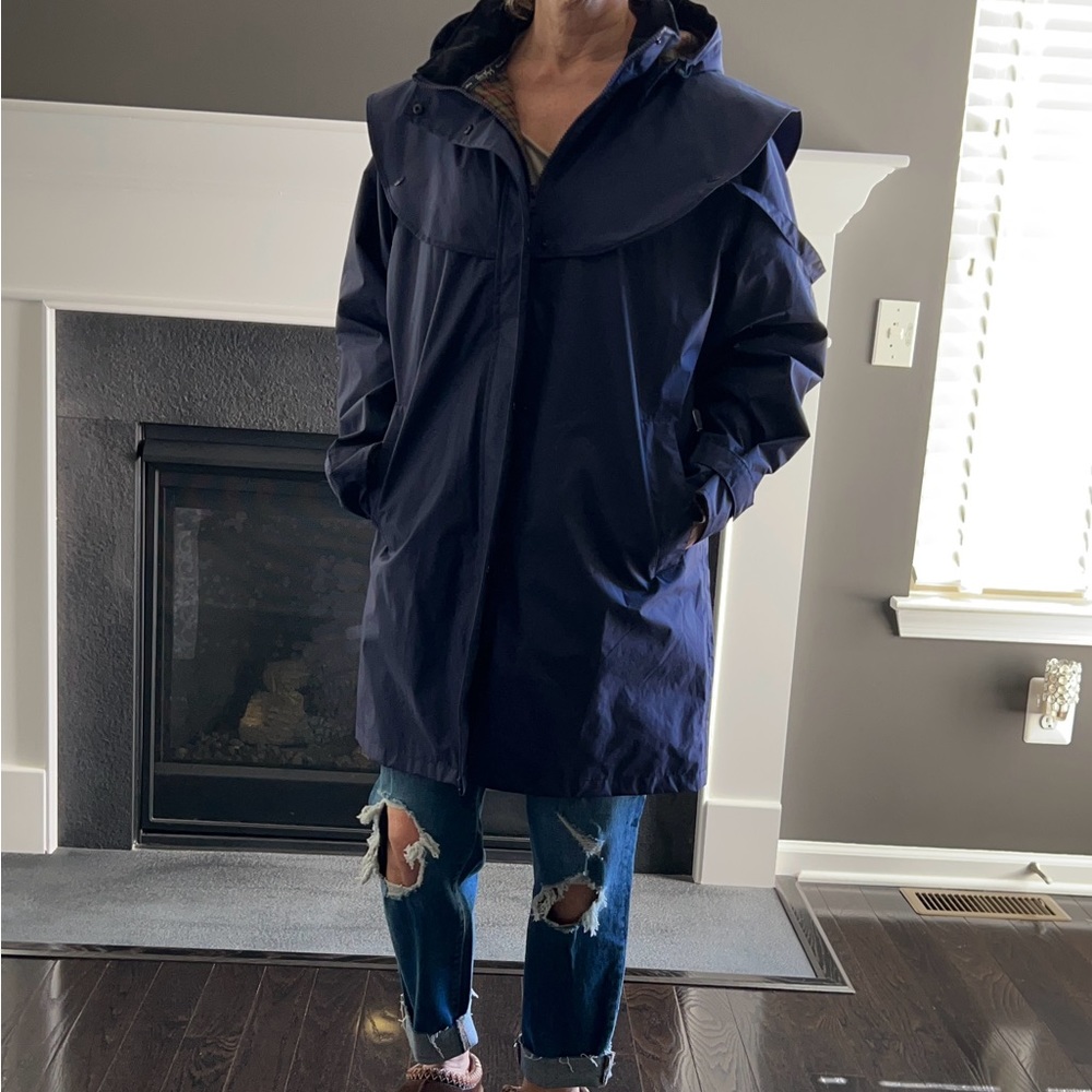 Ladies Jack Murphy Skellig 3/4 Coat - Navy blue. Size 10